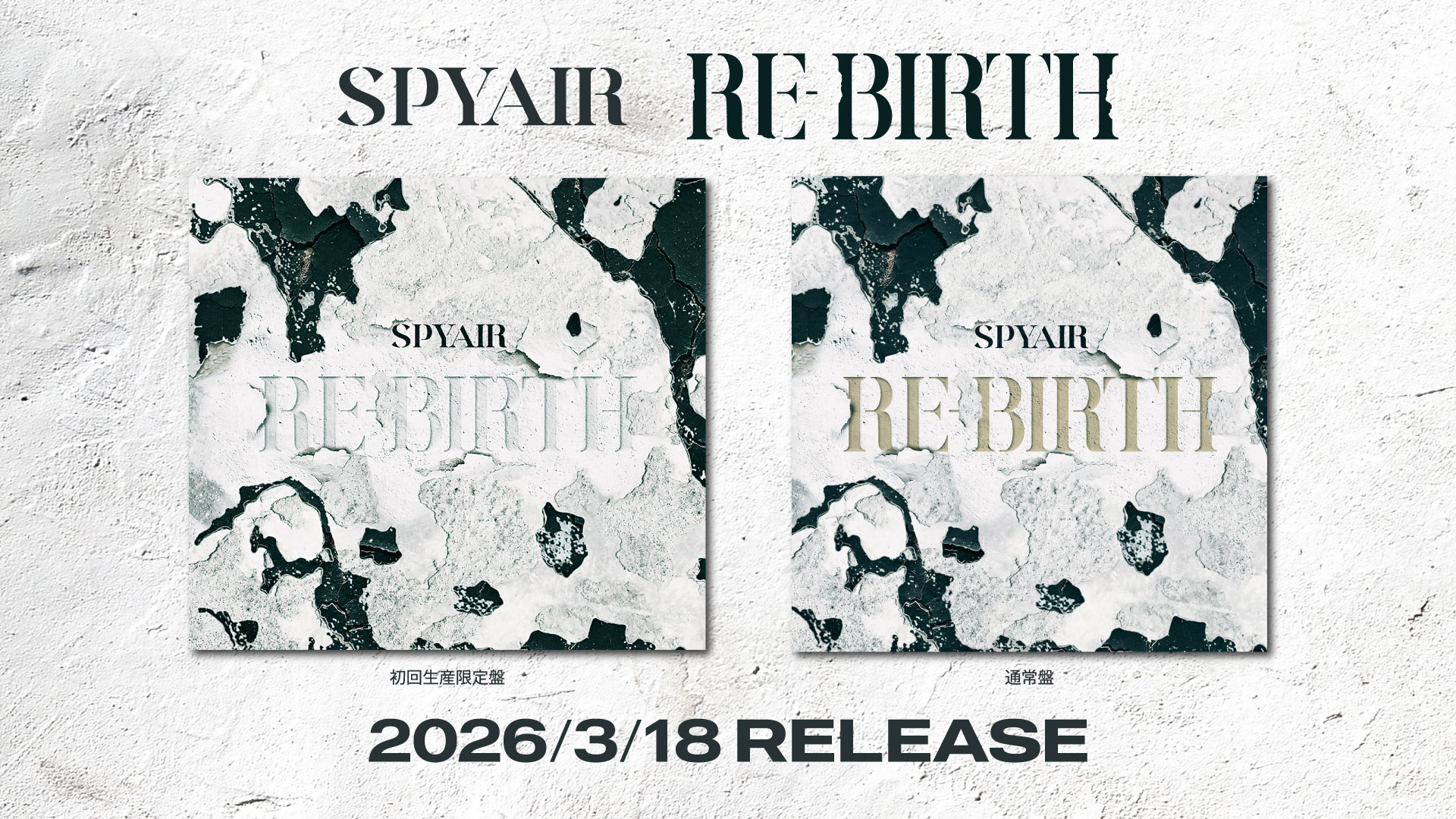 3/18発売ニューアルバム『RE-BIRTH』
